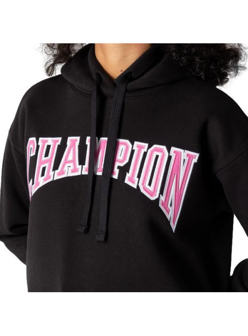 Champion Damska Bluza Hooded Sweatshirt 114766KK001 Czarny | Sklep Monotox
