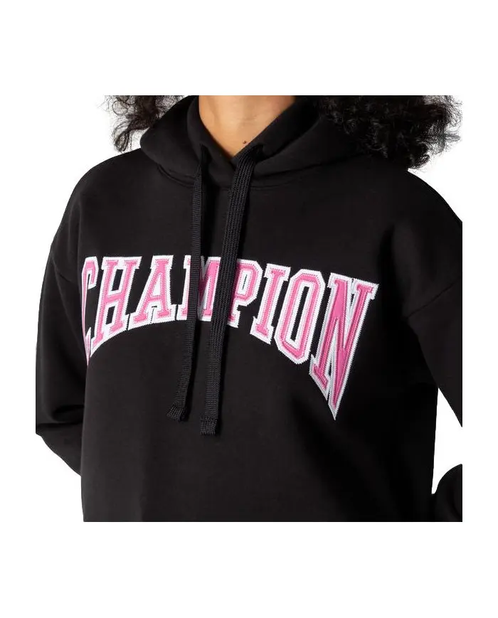 Champion Damska Bluza Hooded Sweatshirt 114766KK001 Czarny | Sklep Monotox