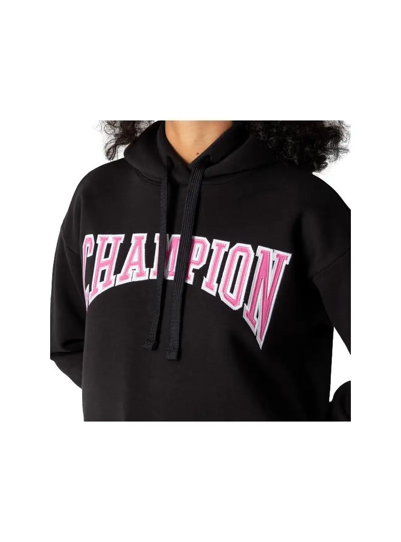 Champion Damska Bluza Hooded Sweatshirt 114766KK001 Czarny | Sklep Monotox