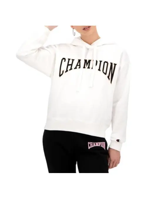 Champion Damska Bluza Hooded Sweatshirt 114766WW001 Biały | Sklep Monotox