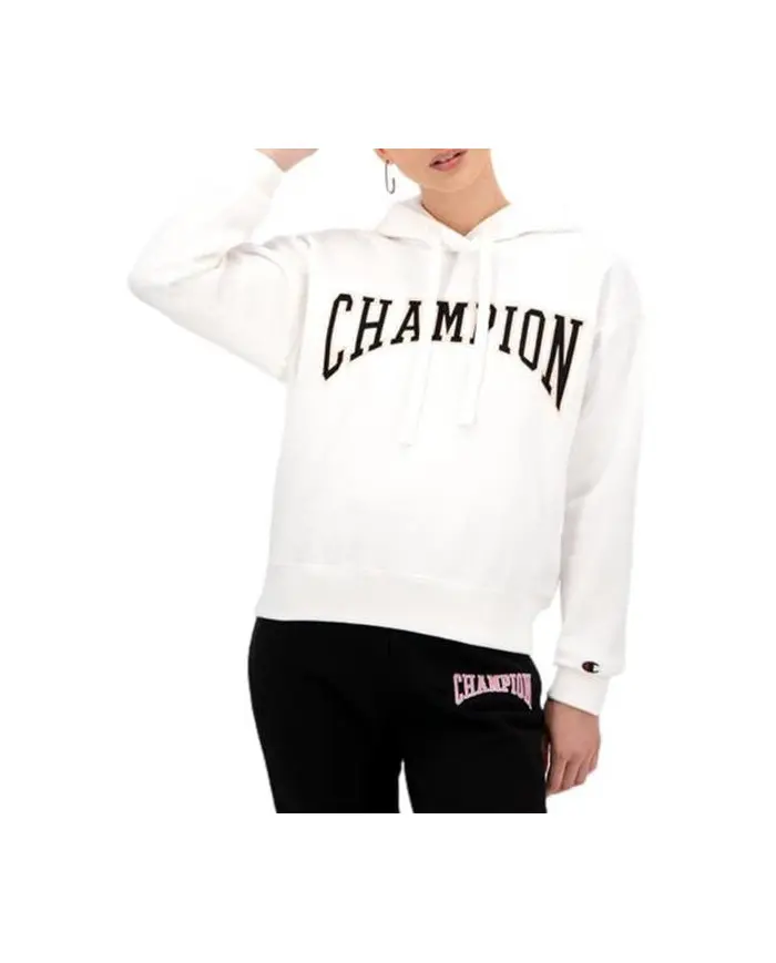 Champion Damska Bluza Hooded Sweatshirt 114766WW001 Biały | Sklep Monotox