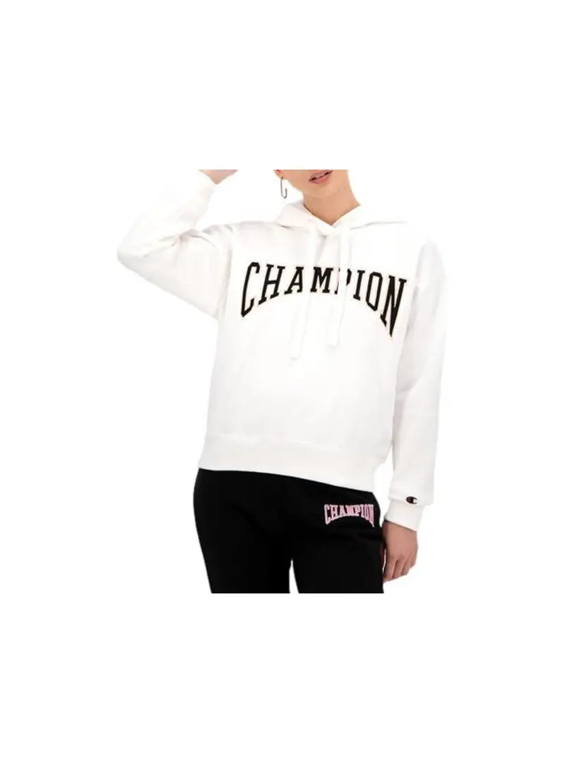 Champion Damska Bluza Hooded Sweatshirt 114766WW001 Biały | Sklep Monotox