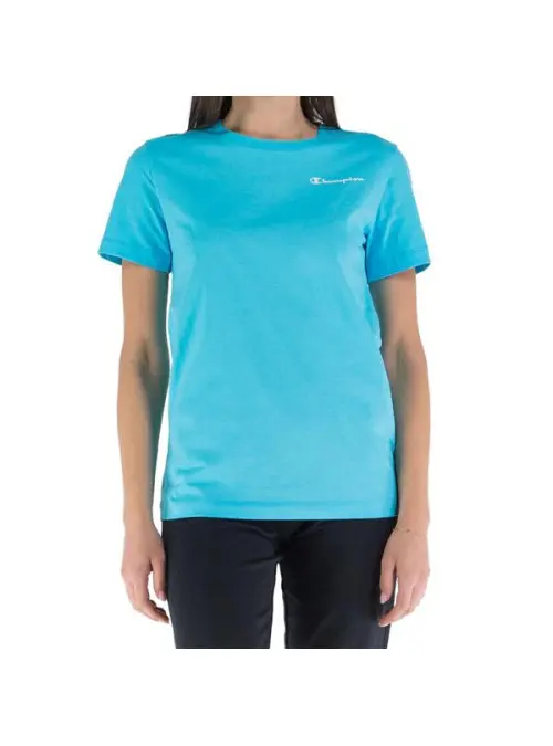 Champion Damski T-shirt Crewneck T-shirt 114912BS128 Niebieski | Sklep Monotox