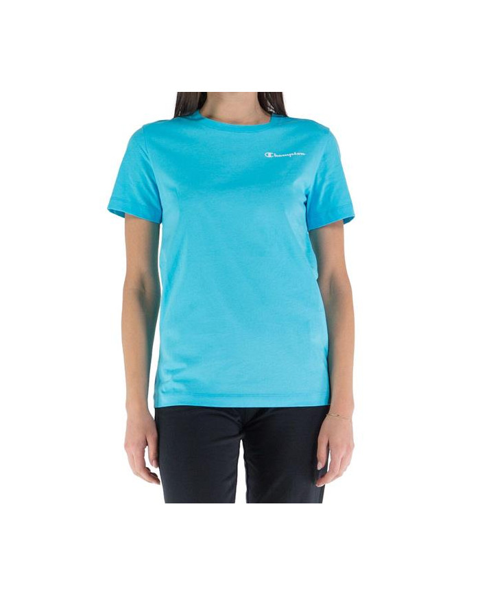 Champion Damski T-shirt Crewneck T-shirt 114912BS128 Niebieski | Sklep Monotox