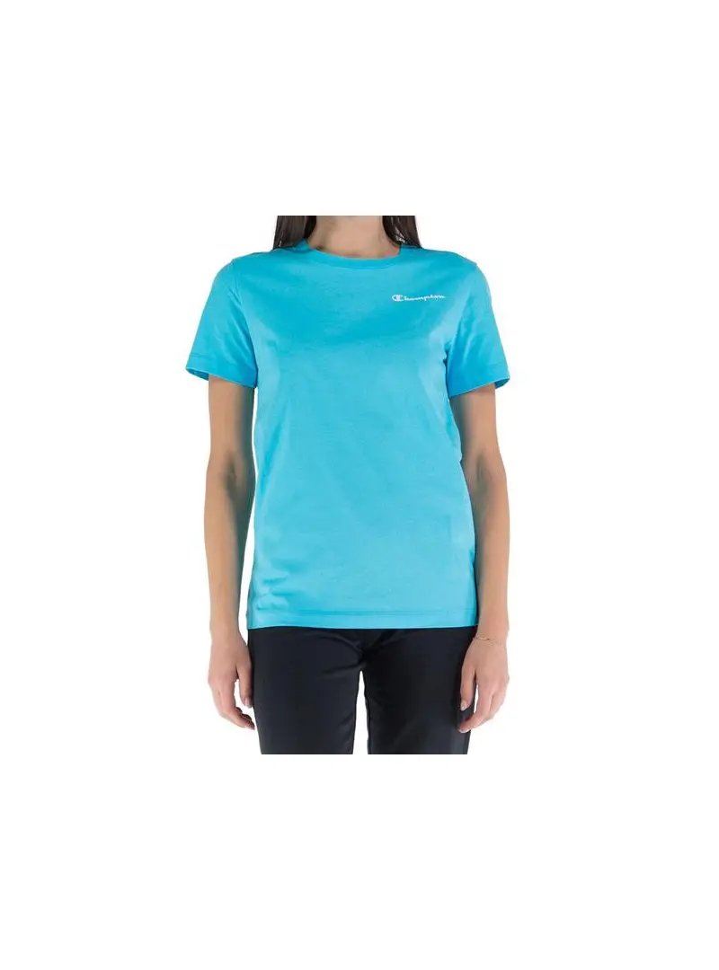 Champion Damski T-shirt Crewneck T-shirt 114912BS128 Niebieski | Sklep Monotox