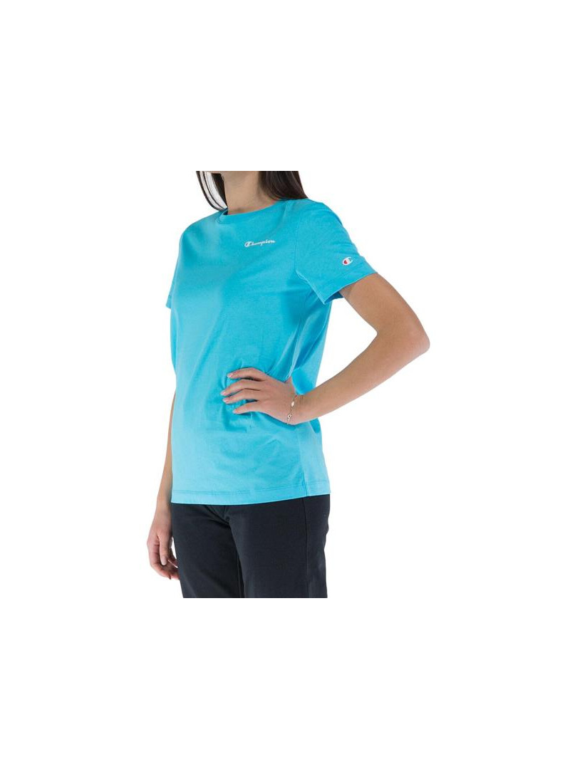 Champion Damski T-shirt Crewneck T-shirt 114912BS128 Niebieski | Sklep Monotox