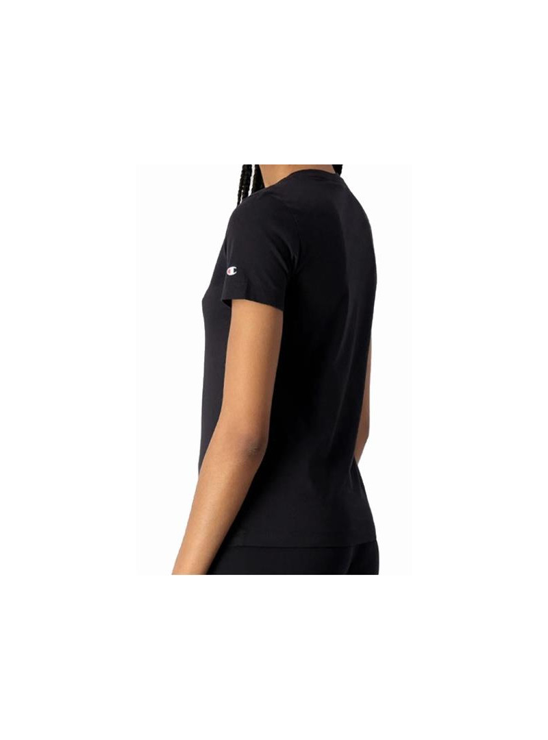 Champion Damski T-shirt Crewneck T-shirt 114912KK001 Czarny | Sklep Monotox