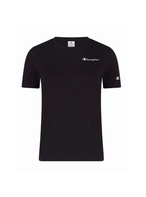 Champion Damski T-shirt Crewneck T-shirt 114912KK001 Czarny | Sklep Monotox