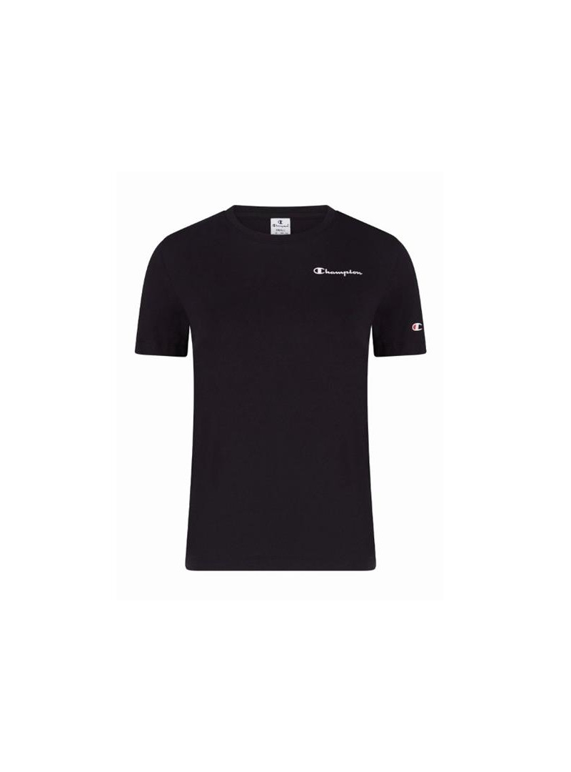 Champion Damski T-shirt Crewneck T-shirt 114912KK001 Czarny | Sklep Monotox