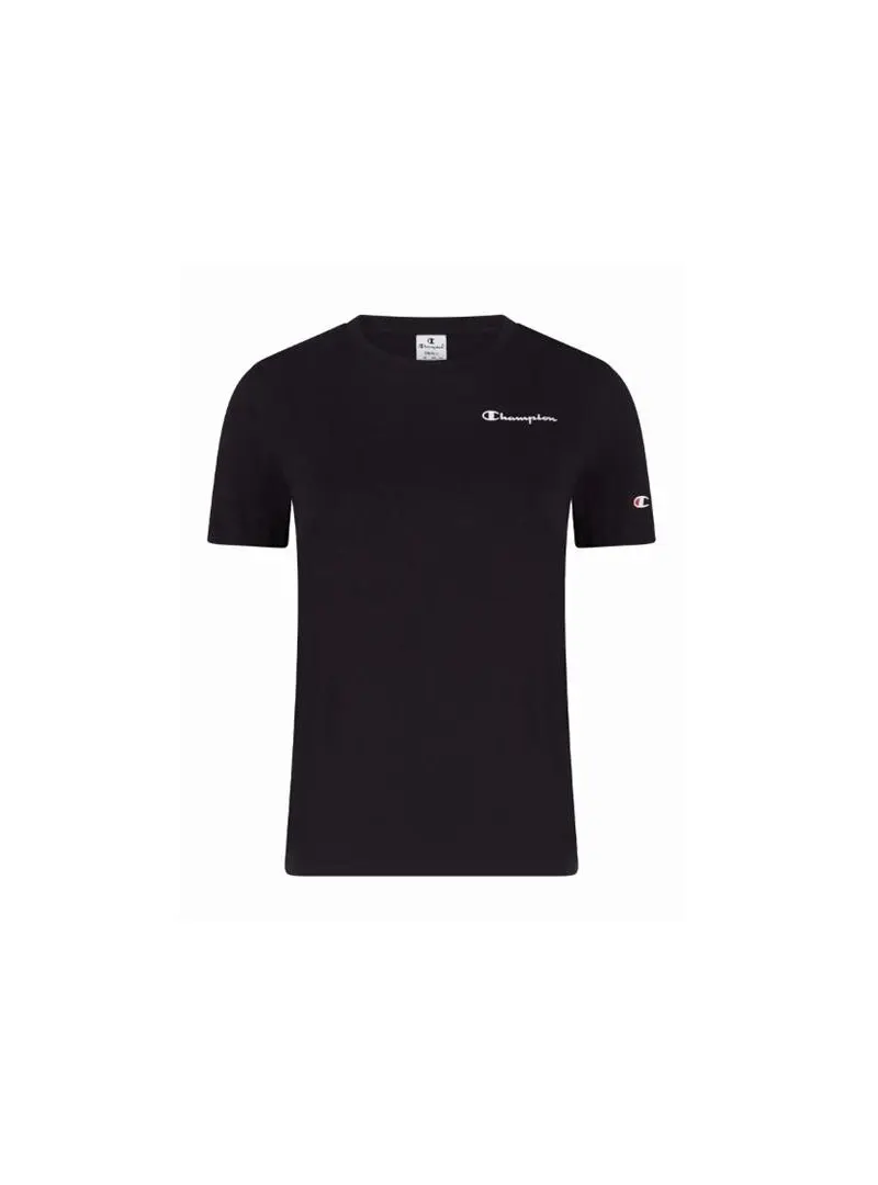 Champion Damski T-shirt Crewneck T-shirt 114912KK001 Czarny | Sklep Monotox