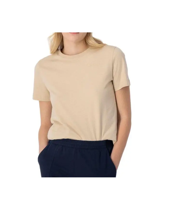 Champion Damski T-shirt Crewneck T-shirt 114912MS073 Beżowy | Sklep Monotox