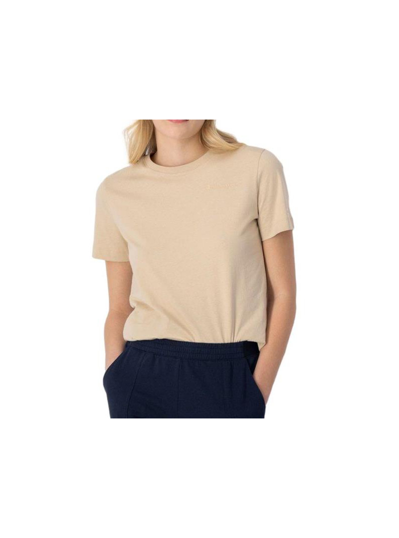 Champion Damski T-shirt Crewneck T-shirt 114912MS073 Beżowy | Sklep Monotox