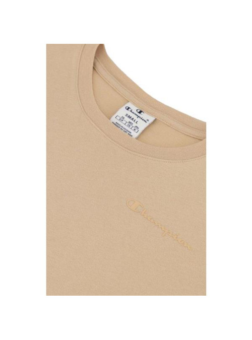 Champion Damski T-shirt Crewneck T-shirt 114912MS073 Beżowy | Sklep Monotox