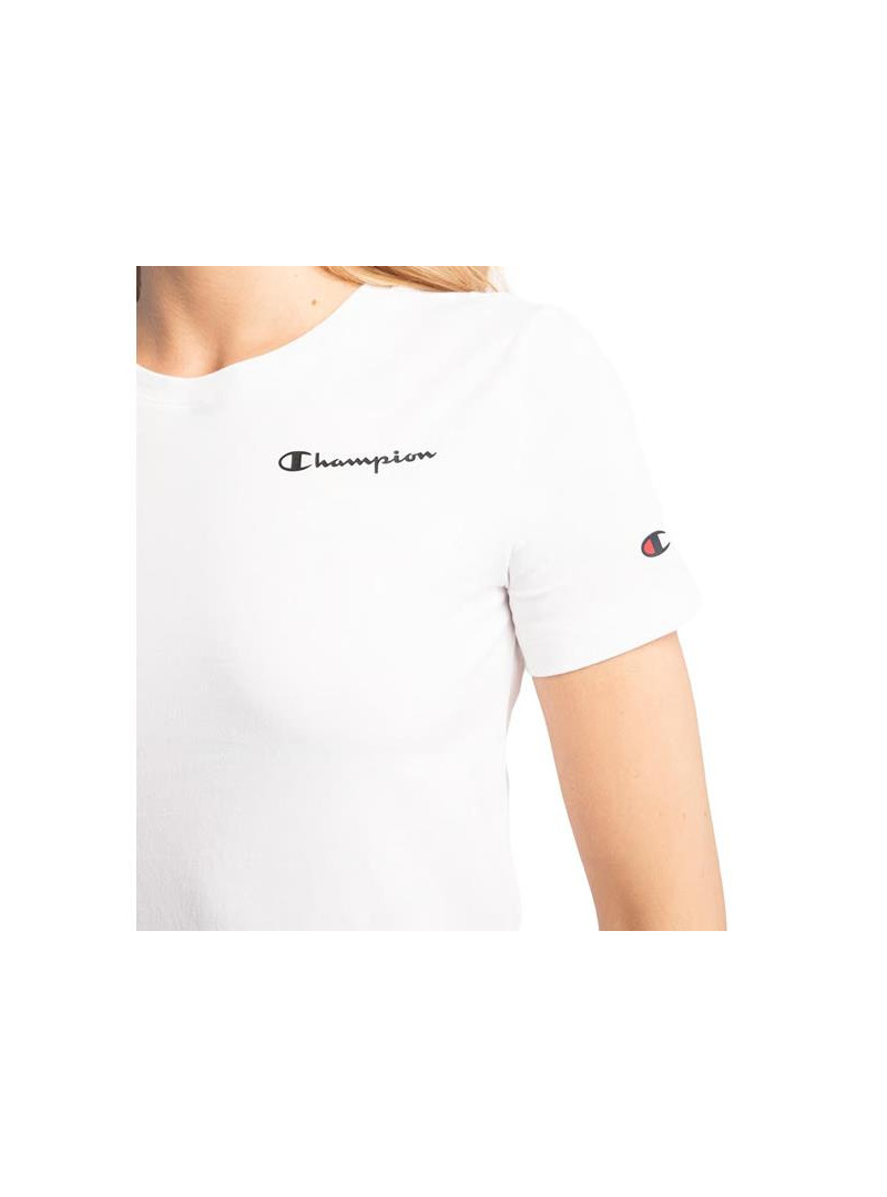 Champion Damski T-shirt Crewneck T-shirt 114912WW001 Biały | Sklep Monotox