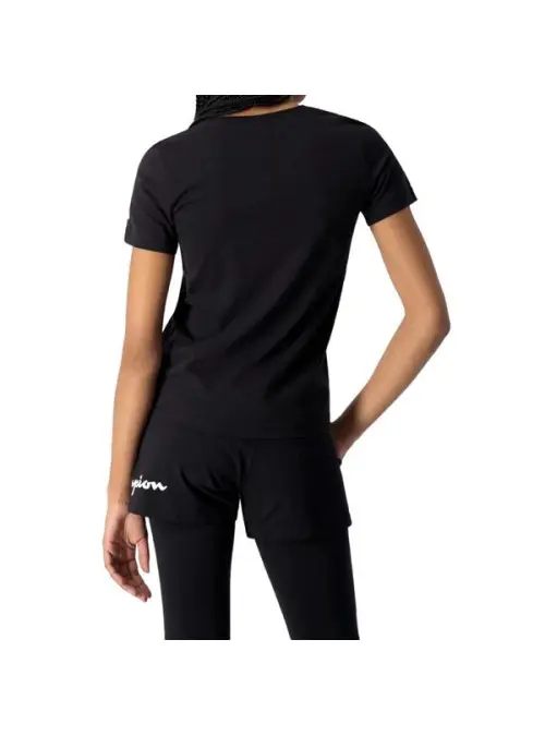 Champion Damski T-shirt V-neck T-shirt 114913KK001 Czarny | Sklep Monotox