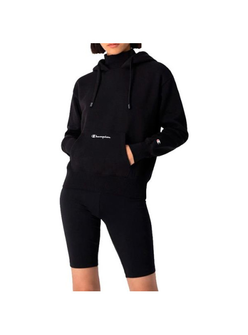 Champion Damska Bluza Hooded Sweatshirt 115396KK001 Czarny | Sklep Monotox