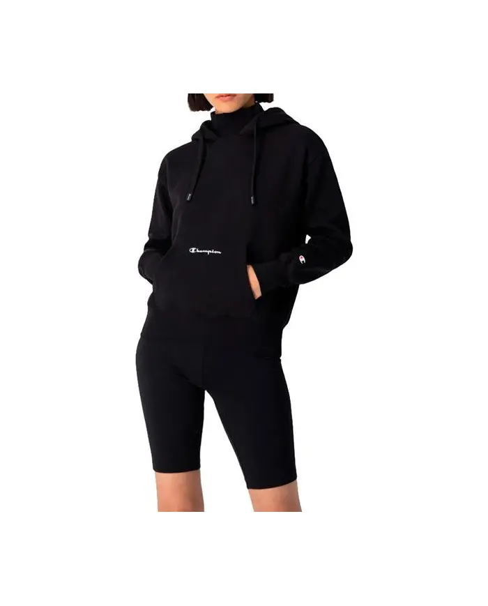 Champion Damska Bluza Hooded Sweatshirt 115396KK001 Czarny | Sklep Monotox