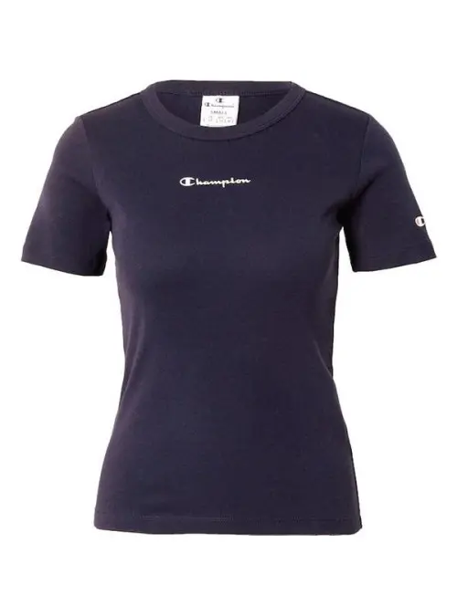 Champion Damski T-shirt Crewneck T-shirt 115430BS501 Granatowy | Sklep Monotox