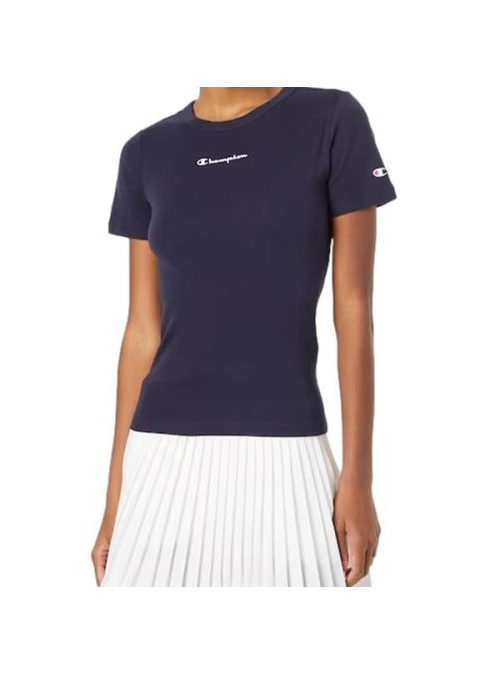 Champion Damski T-shirt Crewneck T-shirt 115430BS501 Granatowy | Sklep Monotox
