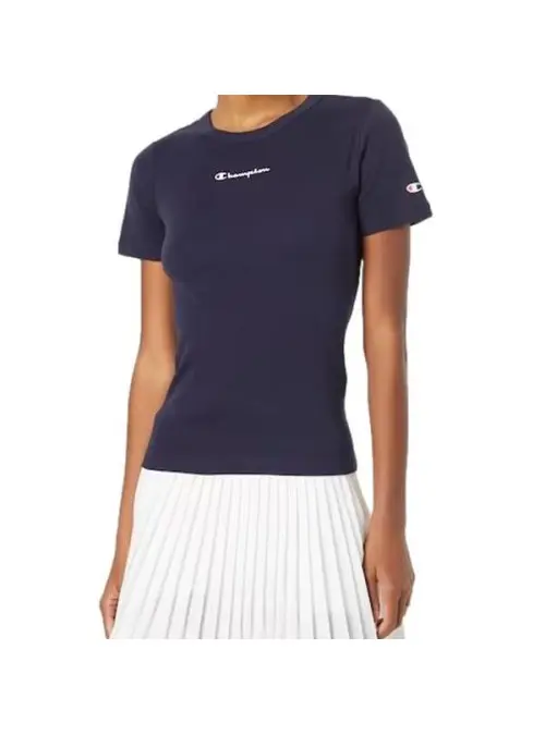 Champion Damski T-shirt Crewneck T-shirt 115430BS501 Granatowy | Sklep Monotox