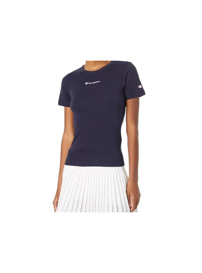 Champion Damski T-shirt Crewneck T-shirt 115430BS501 Granatowy | Sklep Monotox