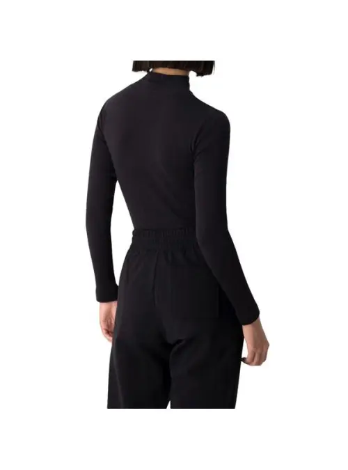 Champion Damski T-shirt High Neck T-shirt 115432KK001 Czarny | Sklep Monotox