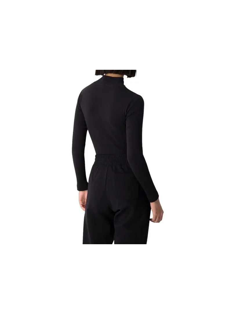 Champion Damski T-shirt High Neck T-shirt 115432KK001 Czarny | Sklep Monotox