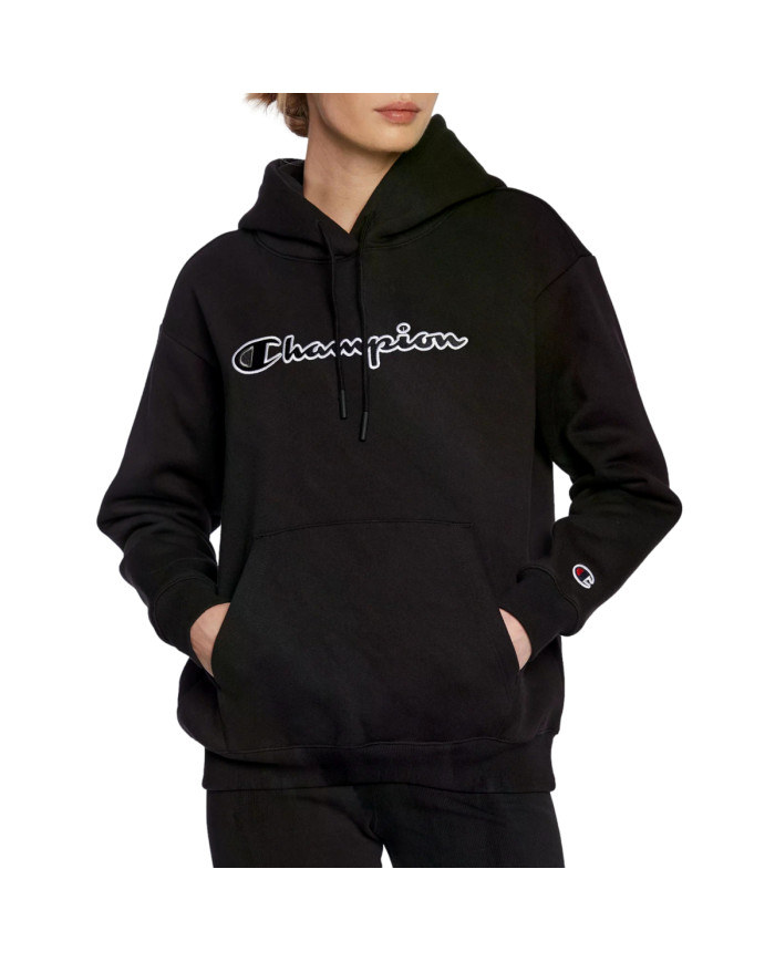 Champion Damska Bluza Hooded Sweatshirt 115477KK001 Czarny | Sklep Monotox