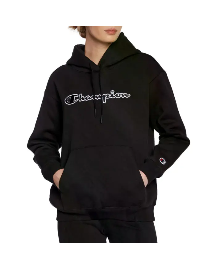 Champion Damska Bluza Hooded Sweatshirt 115477KK001 Czarny | Sklep Monotox