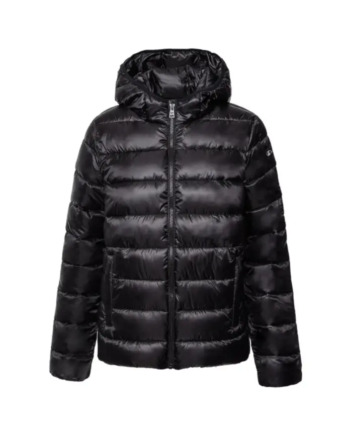 Champion Damska Kurtka Hooded Polyfilled Jacket 115750KK001 Czarny | Sklep Monotox