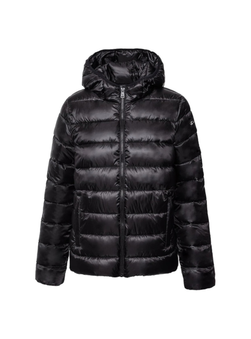 Champion Damska Kurtka Hooded Polyfilled Jacket 115750KK001 Czarny | Sklep Monotox