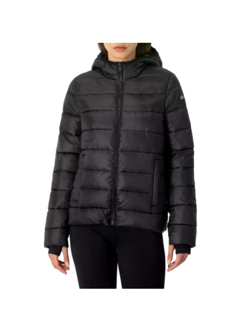 Champion Damska Kurtka Hooded Polyfilled Jacket 115750KK001 Czarny | Sklep Monotox