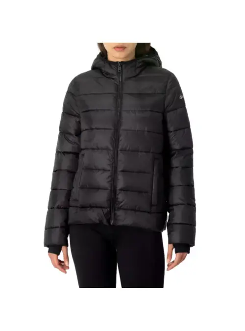 Champion Damska Kurtka Hooded Polyfilled Jacket 115750KK001 Czarny | Sklep Monotox