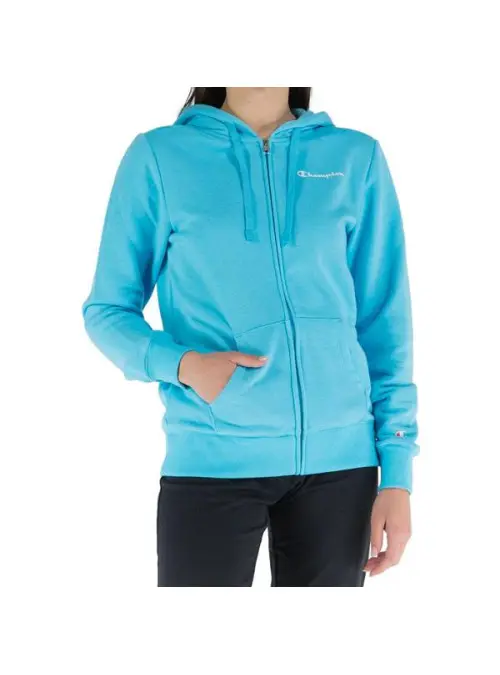 Champion Damska Bluza Hooded Full Zip Sweatshirt 116090BS128 Niebieski | Sklep Monotox