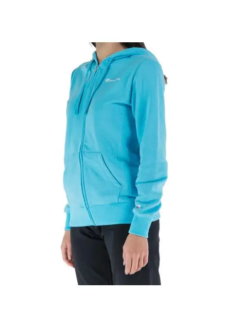 Champion Damska Bluza Hooded Full Zip Sweatshirt 116090BS128 Niebieski | Sklep Monotox