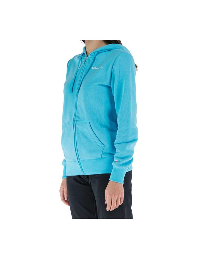 Champion Damska Bluza Hooded Full Zip Sweatshirt 116090BS128 Niebieski | Sklep Monotox