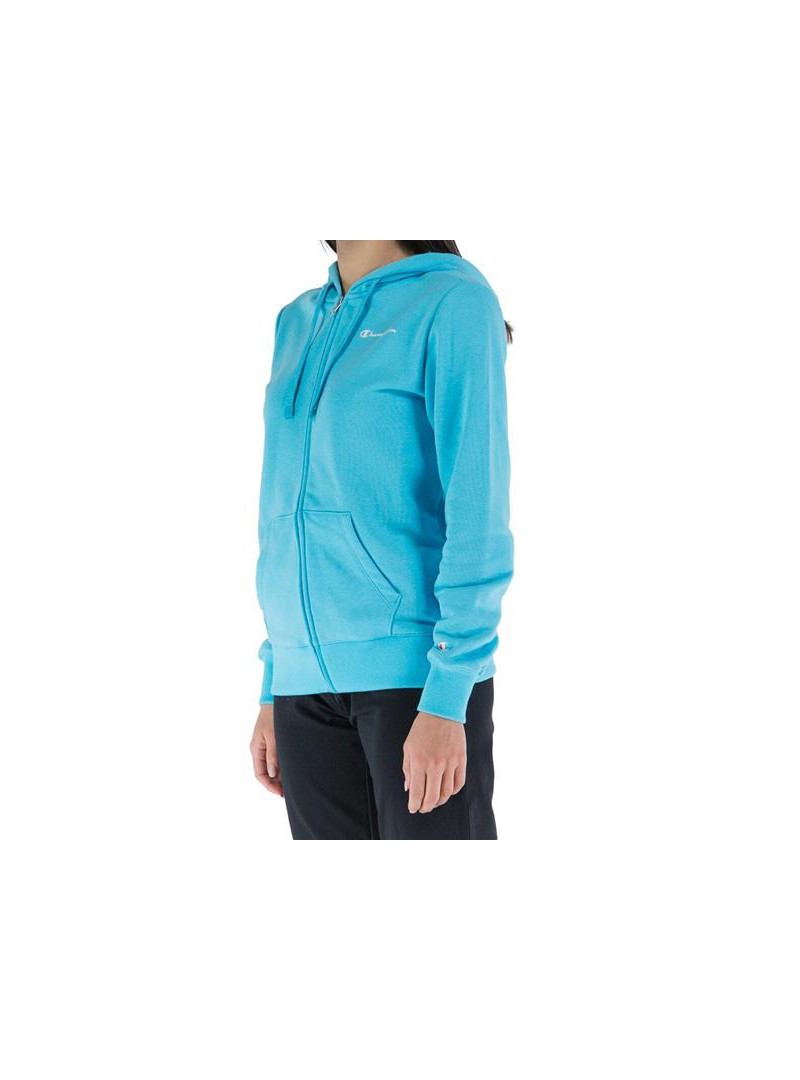 Champion Damska Bluza Hooded Full Zip Sweatshirt 116090BS128 Niebieski | Sklep Monotox
