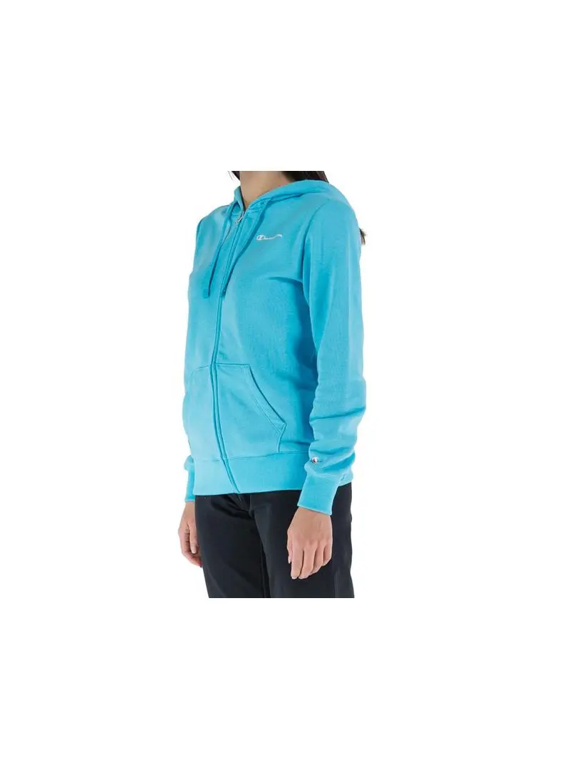 Champion Damska Bluza Hooded Full Zip Sweatshirt 116090BS128 Niebieski | Sklep Monotox
