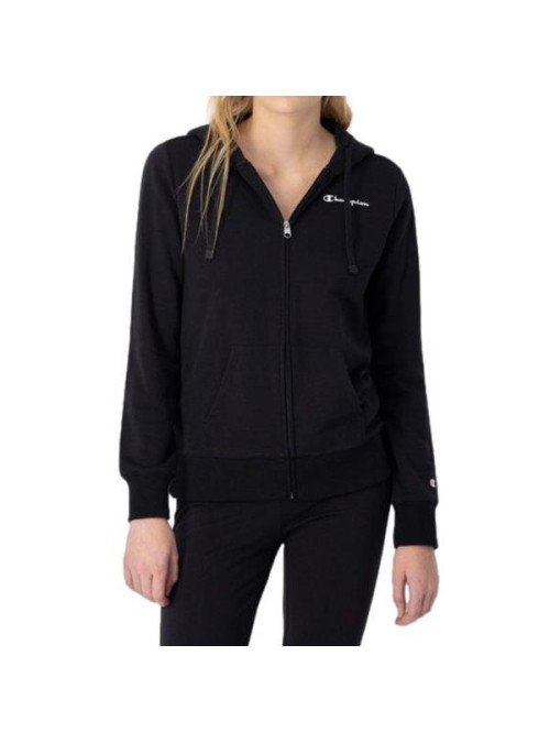 Champion Damska Bluza Hooded Full Zip Sweatshirt 116090KK001 Czarny | Sklep Monotox