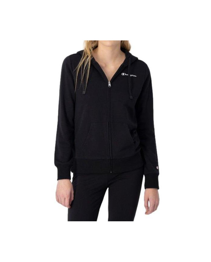 Champion Damska Bluza Hooded Full Zip Sweatshirt 116090KK001 Czarny | Sklep Monotox
