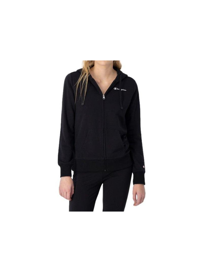 Champion Damska Bluza Hooded Full Zip Sweatshirt 116090KK001 Czarny | Sklep Monotox