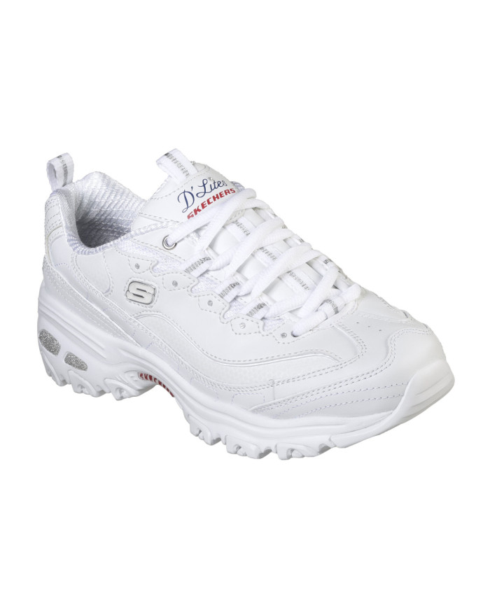 Skechers Damskie Sneakersy Dlites Fresh Start 11931WNVR Biały | Sklep Monotox