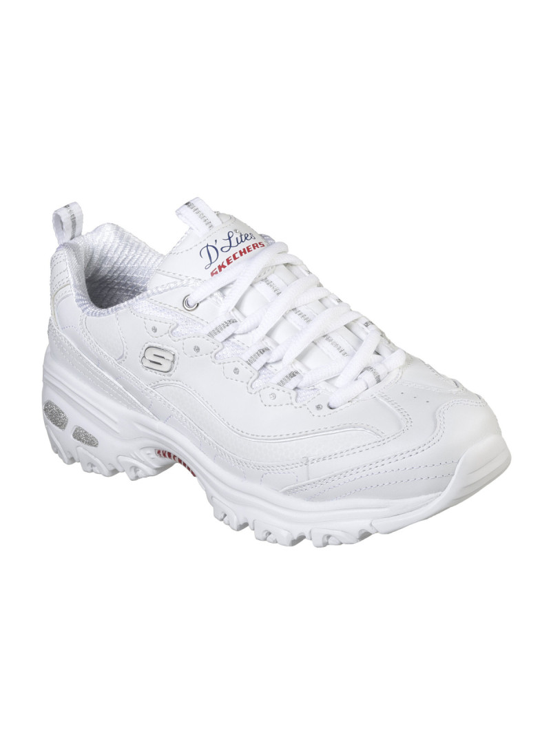 Skechers Damskie Sneakersy Dlites Fresh Start 11931WNVR Biały | Sklep Monotox