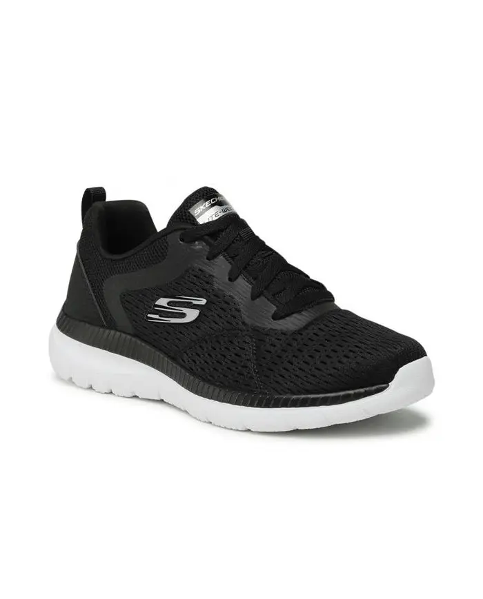 Skechers Damskie Sneakersy Bountiful Quick Path 12607BKW Czarny | Sklep Monotox