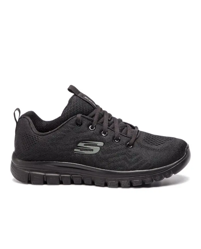 Skechers Damskie Sneakersy Graceful Get Connected 12615WBBK Czarny | Sklep Monotox