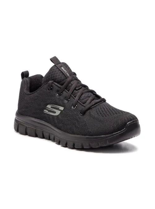 Skechers Damskie Sneakersy Graceful Get Connected 12615WBBK Czarny | Sklep Monotox