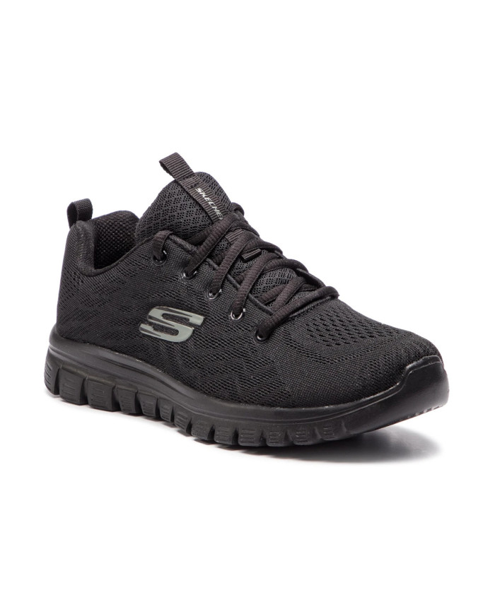 Skechers Damskie Sneakersy Graceful Get Connected 12615WBBK Czarny | Sklep Monotox
