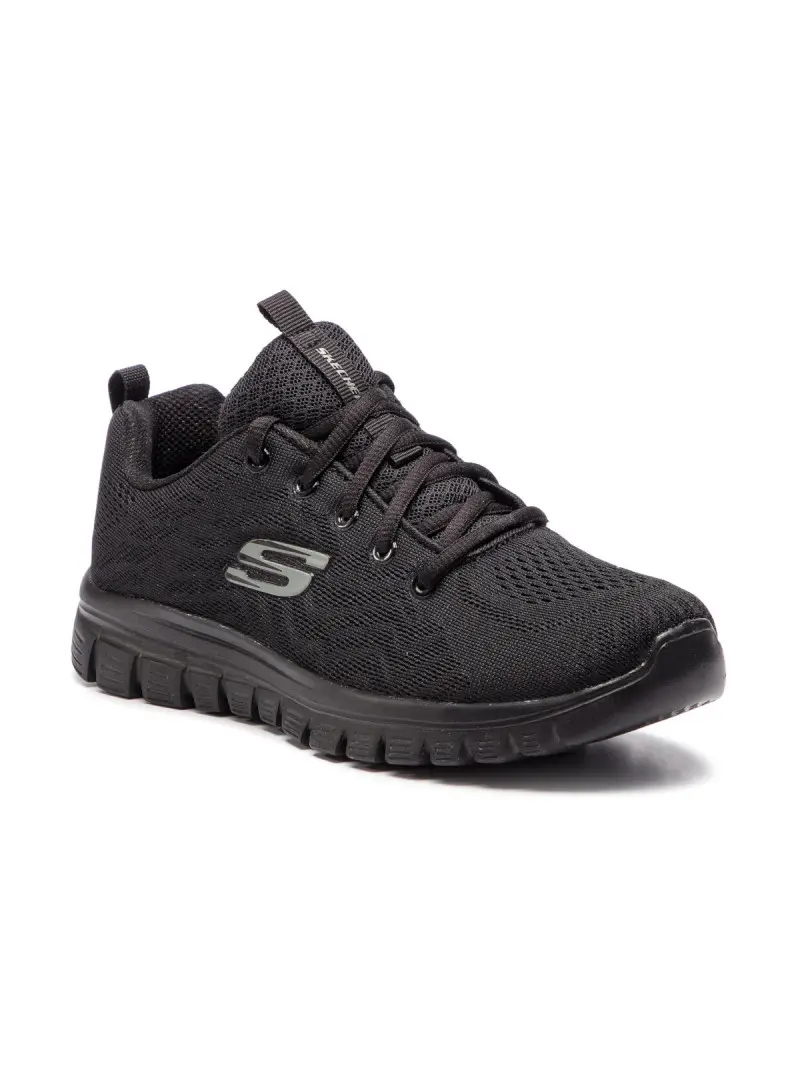 Skechers Damskie Sneakersy Graceful Get Connected 12615WBBK Czarny | Sklep Monotox