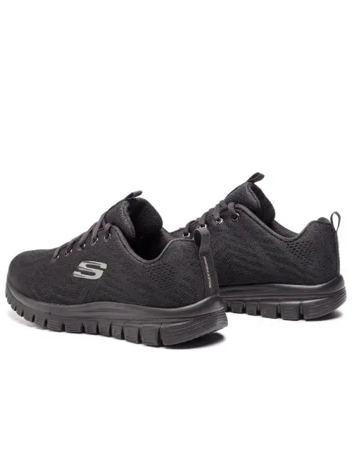 Skechers Damskie Sneakersy Graceful Get Connected 12615WBBK Czarny | Sklep Monotox