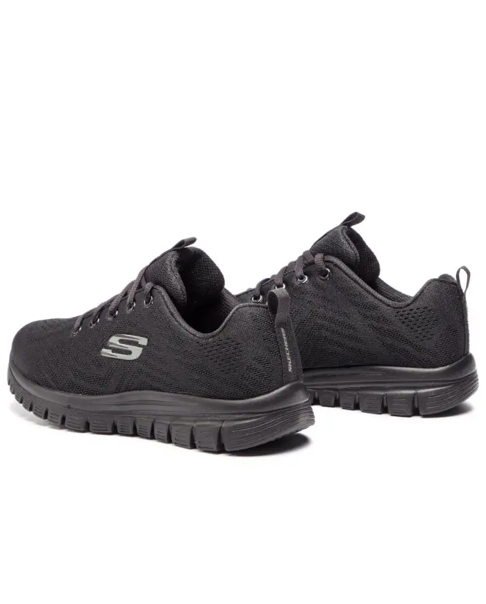 Skechers Damskie Sneakersy Graceful Get Connected 12615WBBK Czarny | Sklep Monotox